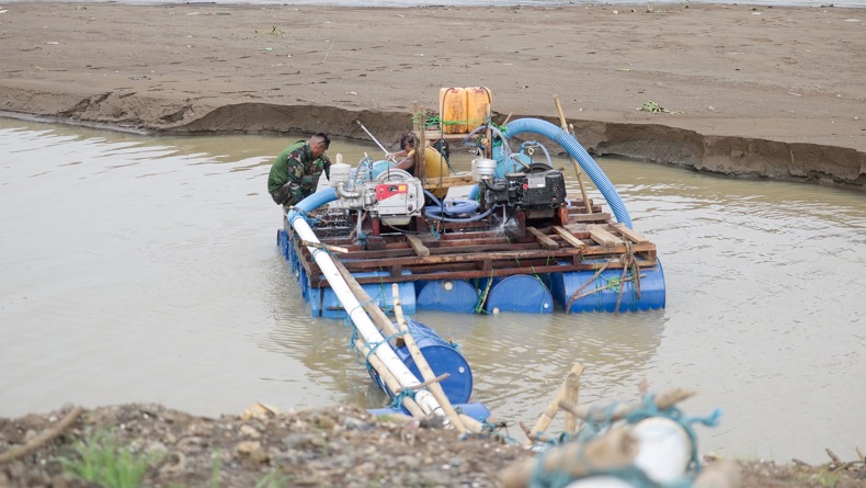 Keren, Dansektor 18 Citarum Harum Karawang Buat Inovasi Mesin Penyedot Sedimen Sungai