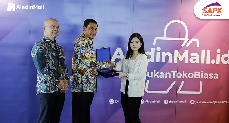 Ciptakan Pengalaman Belanja Online Gratis Ongkir, AladinMall Lakukan Signing Ceremony dengan SAP Express