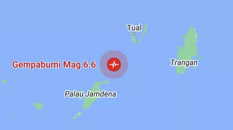 Diguncang Gempa M 6,6, Warga Maluku Tenggara Berhamburan ke Luar Rumah