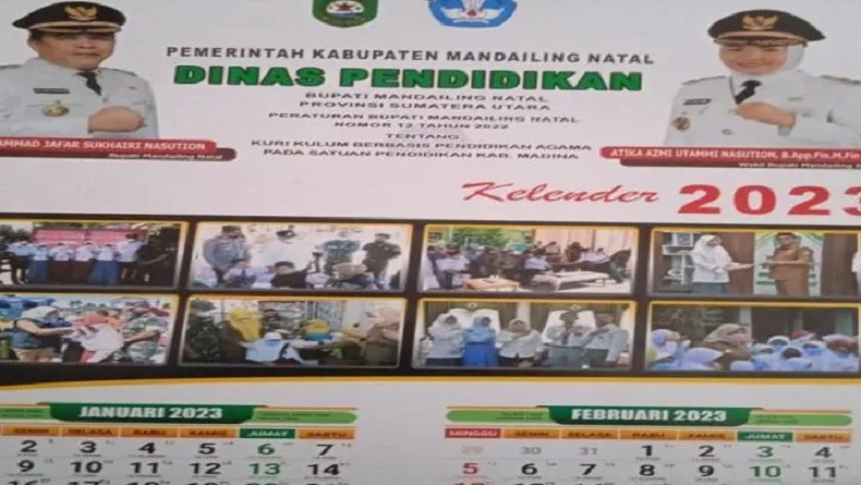 Heboh Isu Disdik Madina Jual Kalender 2023 Seharga Rp100.000, Ini Faktanya