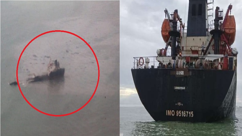 Kapal MV AASIH Terdampar di Nias Barat Hampir Tenggelam, Muatan Aspal dan BBM Tumpah