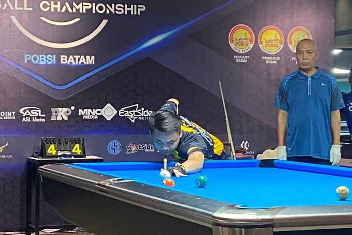 Dua Pebiliar Nasional Kantongi Tiket Perempat Final Batam Open 9 Ball Championship 2023