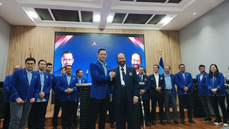 AHY Bertemu Surya Paloh, Optimistis Koalisi Perubahan Menang Pemilu 2024