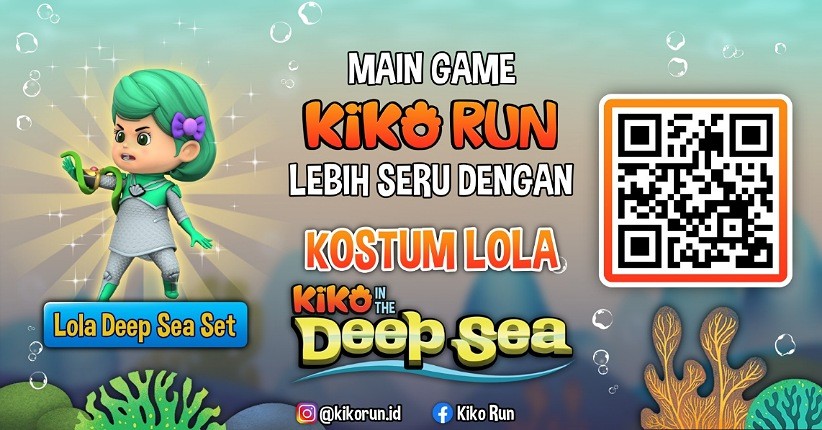 Kesempatan Buat Kamu yang Mau Kostum Spesial Lola Kiko In The Deep Sea di Game Kiko Run!