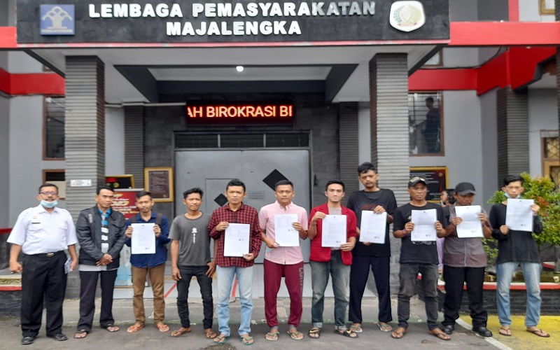 8 Napi Lapas Majalengka Dapat Asimilasi, Kalau Langgar Hukum SK Dicabut