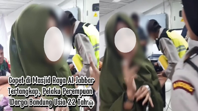 Viral Perempuan Diduga Copet Ditangkap di Masjid Al Jabbar Bandung