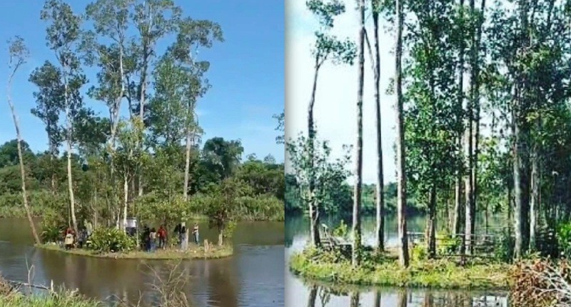 Unik, Pulau Kecil di Kalimantan Barat Bisa Bergerak Sendiri Setiap Pukul 8 Pagi