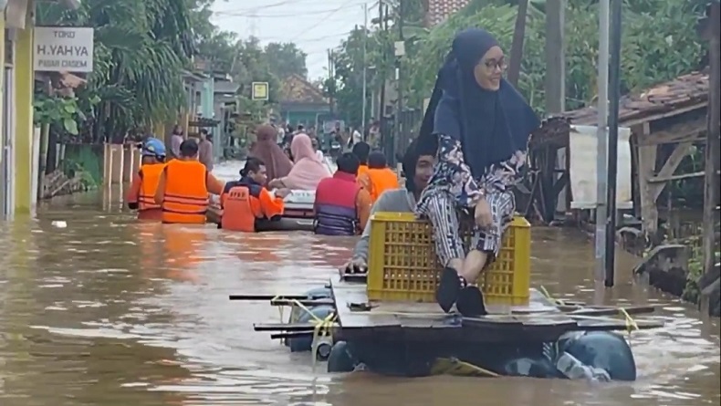 Ribuan Rumah di 4 Kecamatan Pantura Subang Diterjang Banjir, Ratusan Warga Ngungsi
