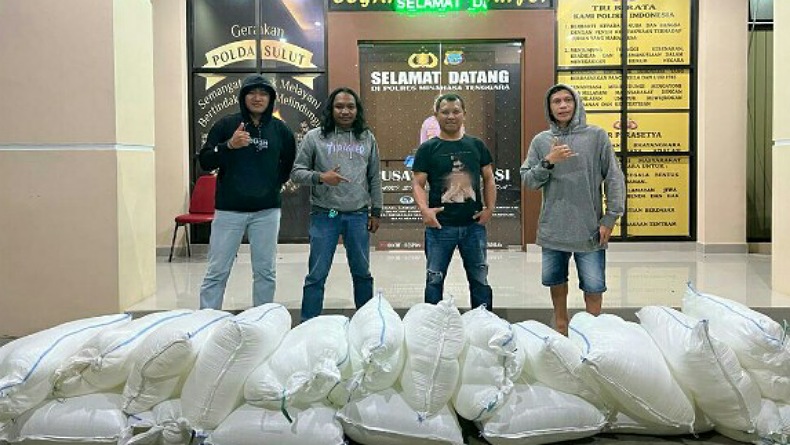 Peredaran Ribuan Liter Miras Cap Tikus dari Mitra ke Gorontalo Digagalkan Polisi