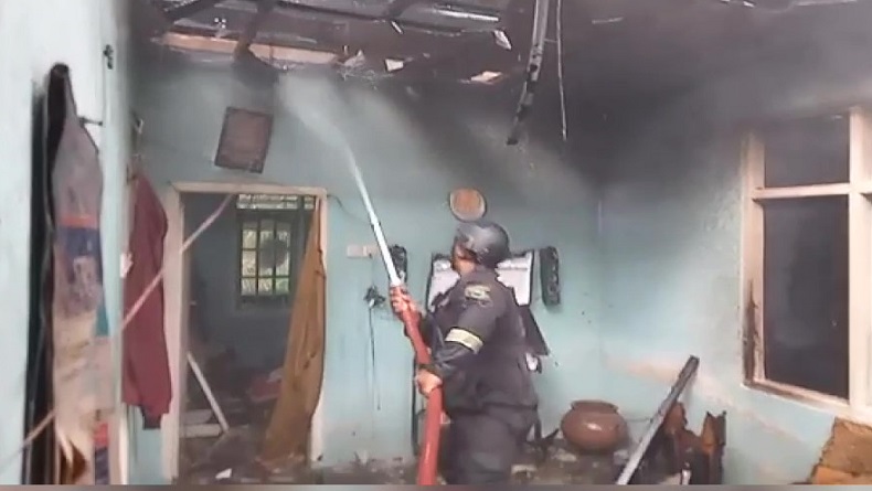 Rumah di Cilimus Kuningan Terbakar Hebat, Lansia Idap Stroke Tewas