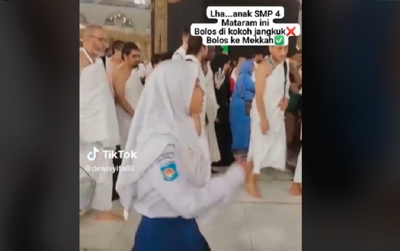 Viral Siswi SMP Bolos Sekolah Sampai ke Makkah, Ini Faktanya