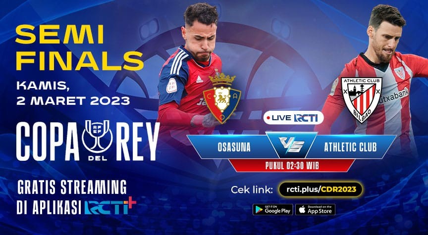 Link Live Streaming Semifinal Copa Del Rey: Osasuna Vs Athletic Bilbao