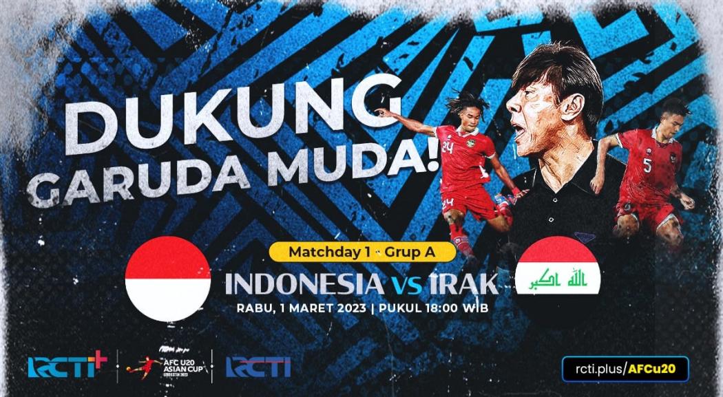 Link Live Streaming Timnas Indonesia U-20 Vs Irak di Piala Asia U-20 Malam Ini Gratis
