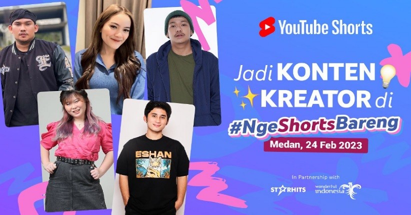 Melalui #NgeShortsBareng di Medan, Alshad Ahmad Bongkar Tips Sukses Jadi Konten Kreator dengan Jutaan Subscribers!