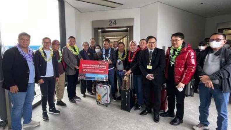 Bupati Joune Ganda Ikut Penerbangan Perdana Manado-Narita, Akan Promosikan Pariwisata Minut