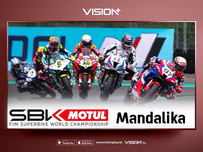 Saksikan WSBK Mandalika 2023 di Vision+, Ini Jadwal Lengkapnya