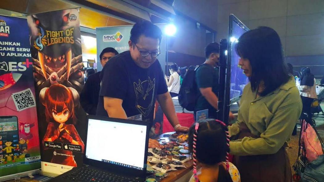 Jadi Magnet di Pameran Wikibex 2023, Kiko dan Bima S Diserbu Anak-Anak Pencinta Animasi 