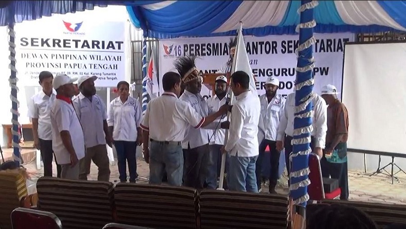 Ahmad Rofiq Resmikan Kantor DPW Partai Perindo Papua Tengah dan Lantik Para Pengurus