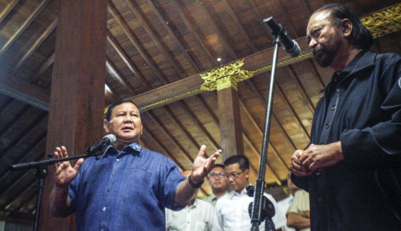 Sebagai Sahabat, Surya Paloh Semangati Prabowo Nyapres di 2024