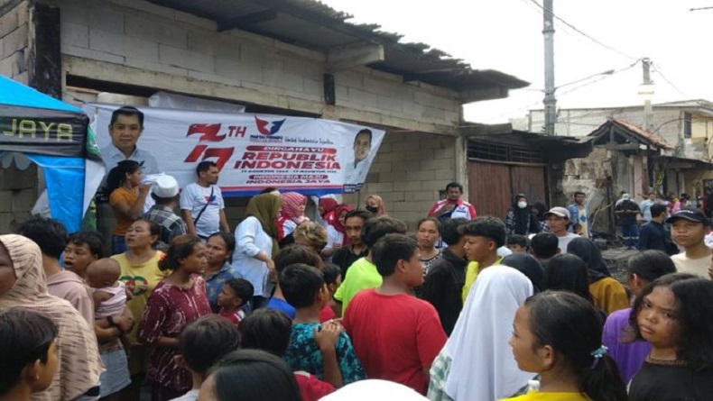 Partai Perindo Salurkan Sembako untuk Korban Kebakaran Depo Pertamina Plumpang