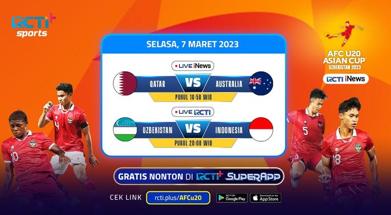 Link Live Streaming Qatar Vs Australia Piala Asia U-20 2023 Sore Ini, Gratis Tinggal Klik!