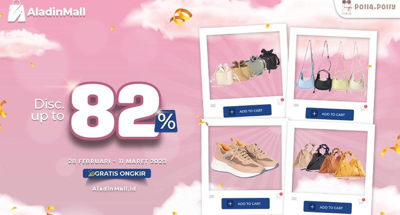 Cari Fashion Wanita Kekinian? Ke AladinMall Aja, Ada Diskon s.d 82% + Gratis Ongkir tanpa Batas!
