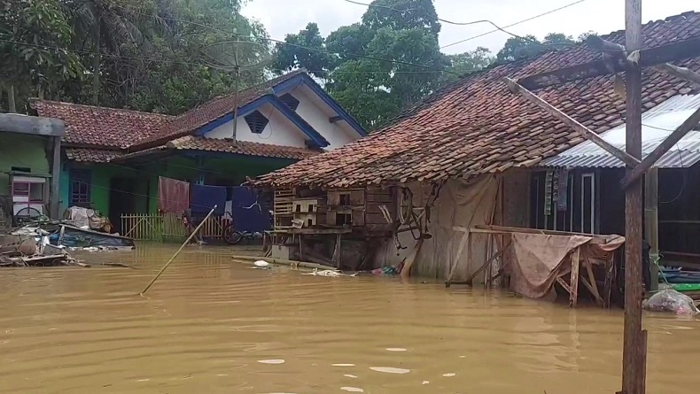 Sungai Citanduy Tasikmalaya Meluap Rendam 3 Dusun, Ribuan Warga Terjebak Banjir