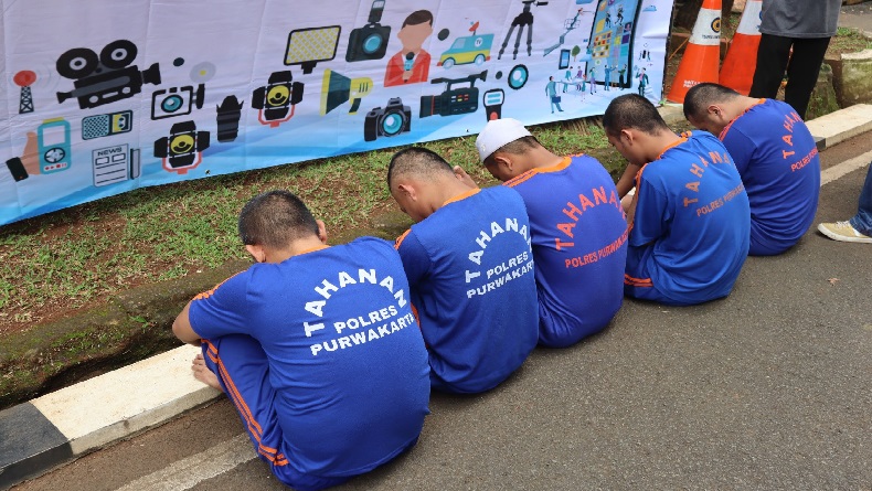 2 Pelaku Curanmor dan 2 Penadah Ditangkap, Ngaku 18 Kali Beraksi di Purwakarta 