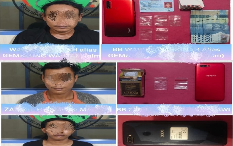 3 Warga Subang Edarkan Sabu di Indramayu Ditangkap Polisi