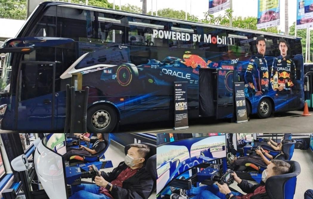 Unik, Bus Double Decker Ini Dilengkapi Simulator Mobil Balap F1