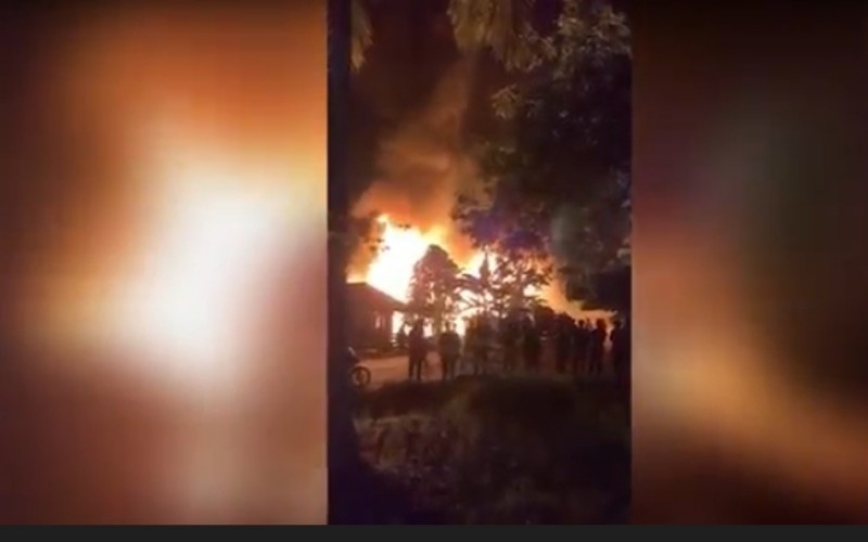 2 Rumah Warga Madina Terbakar Diduga gegara Korsleting Listrik