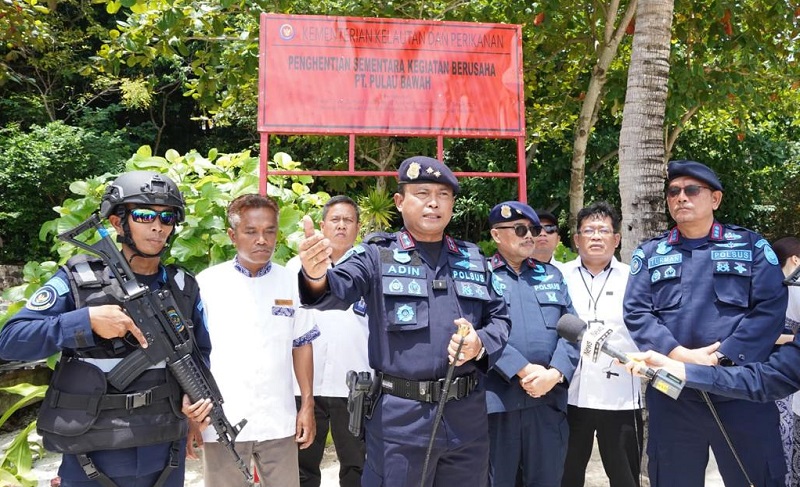 KKP Segel Resort dan Wisata Tak Berizin milik PT PB di Anambas