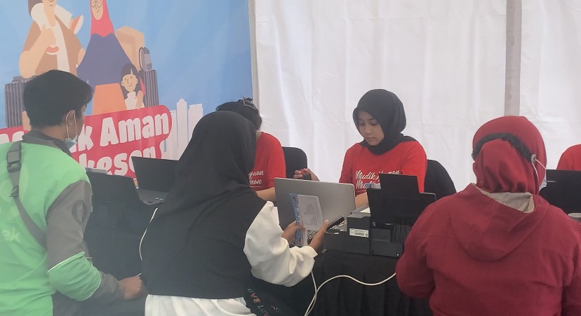 Posko Mudik Gratis Kemenhub di Terminal Kayuringin Bekasi Mulai Diserbu Calon Penumpang