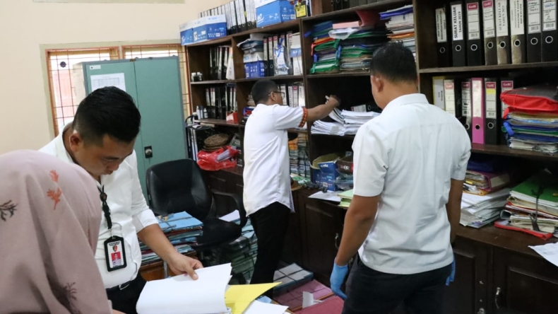 Dugaan Korupsi Bendungan Margatiga, Polda Lampung Geledah BPN dan Sita Berkas