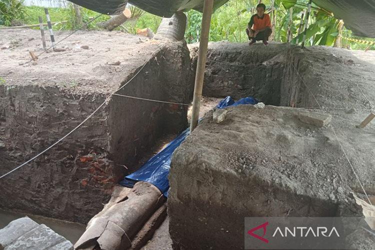 Dinas Kebudayaan DIY Temukan Saluran Air Kuno di Situs Keraton Pleret