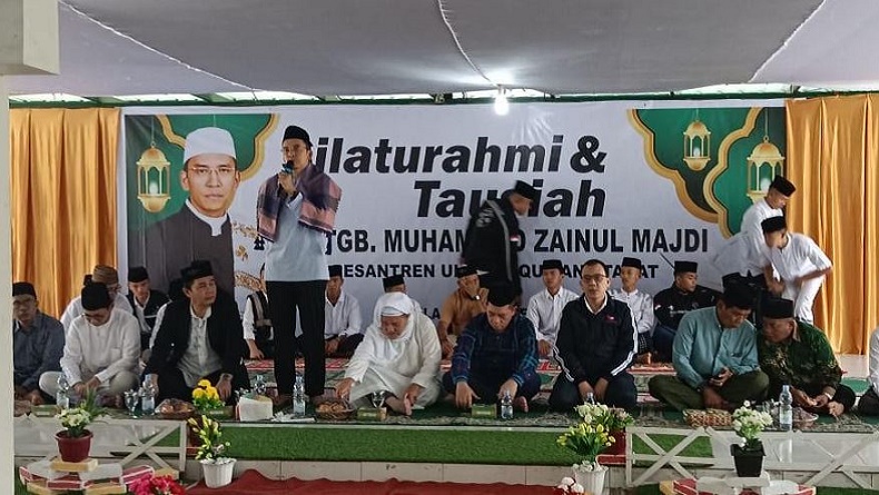 TGB Silaturahmi ke Ponpes Ulumul Quran, Ingatkan Bersyukur dan Berselawat pada Nabi