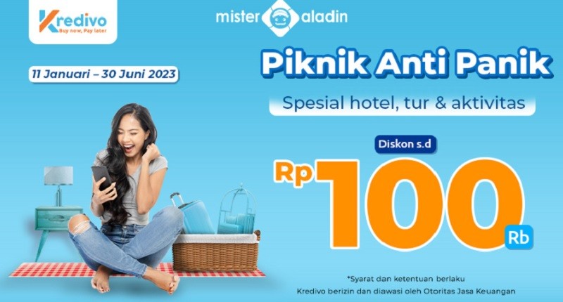 Udah Nabung tapi Bujet Kurang Pas Liburan Tiba? Nih, Ambil Diskon Rp100.000 dari Mister Aladin!