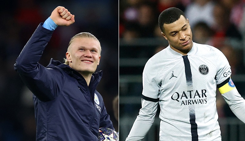 Erling Haaland Lampaui Rekor Kylian Mbappe di Liga Champions, Rivalitas Makin Panas!