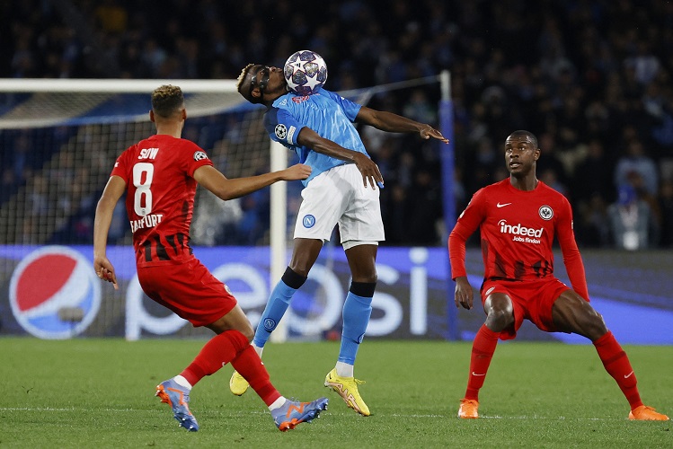 Hasil Liga Champions: Osimhen Cemerlang! Napoli ke Perempat Final usai Bantai Frankfurt