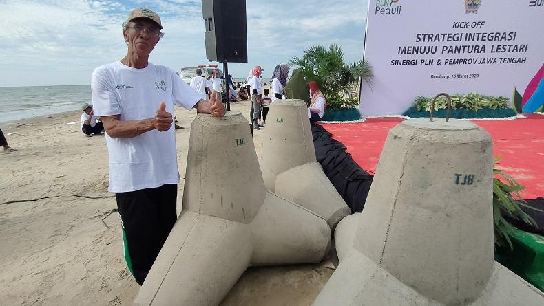 PLN Gunakan Limbah Sisa Pembakaran Batubara untuk Penanganan Abrasi di Rembang