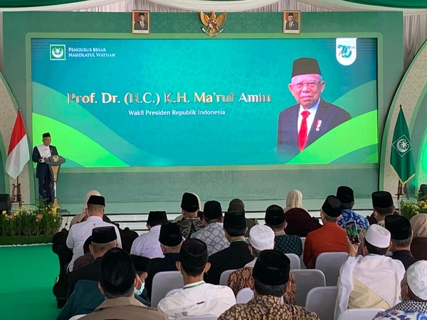 Ribuan Santri Antusias Sambut Ma'ruf Amin di Milad ke-70 Nahdlatul Wathan, Ada yang Menunggu sejak Pagi