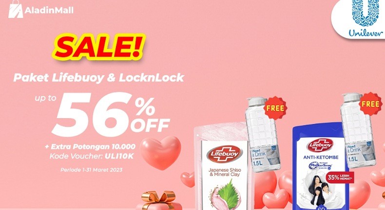 Beli Sabun Lifebuoy di AladinMall FREE LocknLock + Gratis Ongkir, Buruan Belanja!