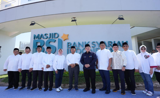 Erick Thohir Resmikan Masjid BSI Bakauheni, Contoh Hasil Kolaborasi antara BUMN