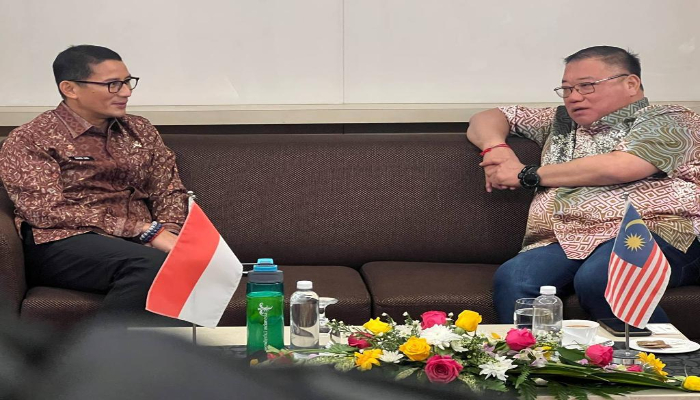 Sandiaga Uno dan Menteri Pariwisata Malaysia Kerja Sama Tingkatkan Kunjungan Wisatawan 2 Negara