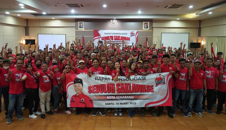  Relawan Sedulur Saklawase Ajak Masyarakat Gelorakan Semangat Pemilu Damai