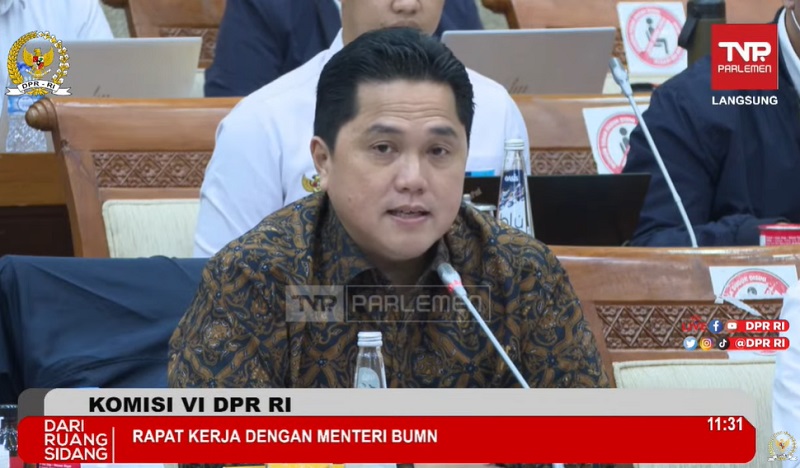 Erick Thohir Lapor ke DPR soal Rencana Merger BUMN Galangan Kapal