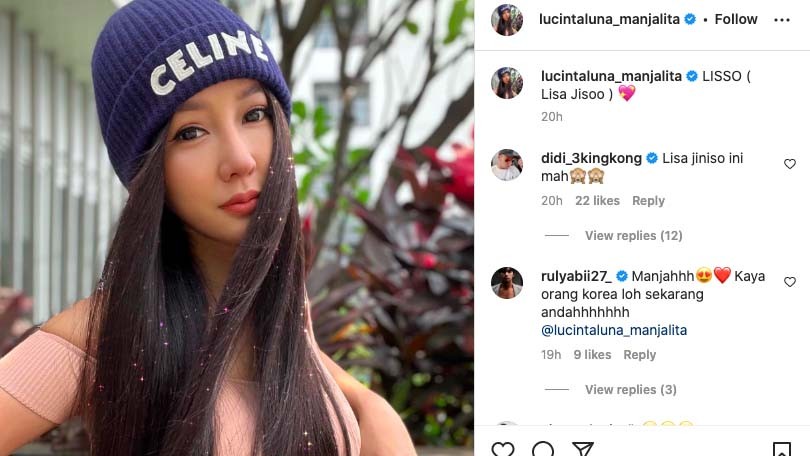 Potret Lucinta Luna Bergaya ala Lisa BLACKPINK, Netizen Malah Salfok pada Bagian Ini