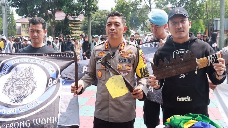 Ratusan Remaja Ditangkap di Majalengka, Bawa Senjata Tajam dan Hendak Tawuran