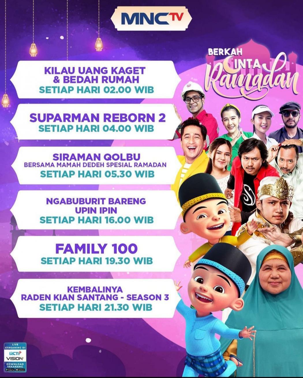 Hadirkan Tayangan Spesial Ramadan, Menemani Pemirsa Bersama MNCTV di Berkah Cinta Ramadan