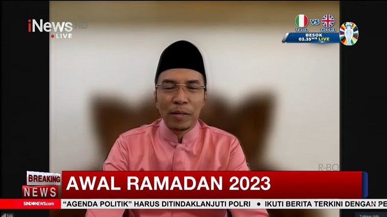 TGB Optimistis Umat Islam Indonesia Mulai Ramadhan 2023 di Waktu Sama